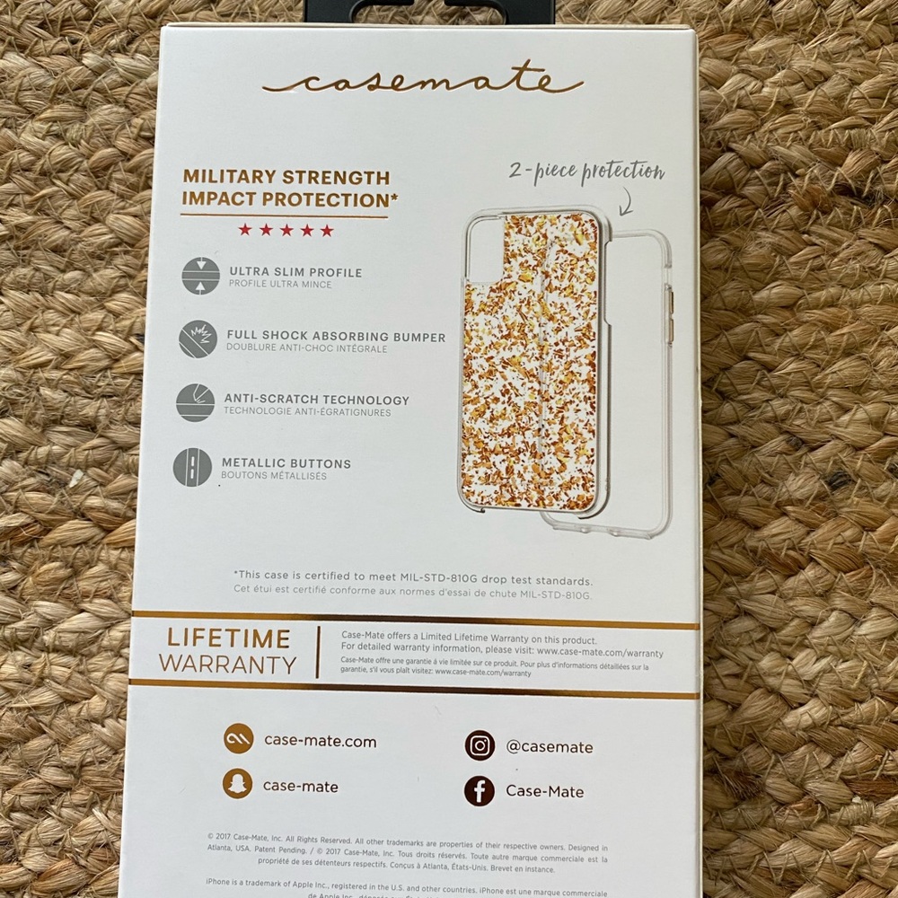 Case.mate Karat Rose Gold iPhone X/XS Phone Case💕 - Picture 3 of 4